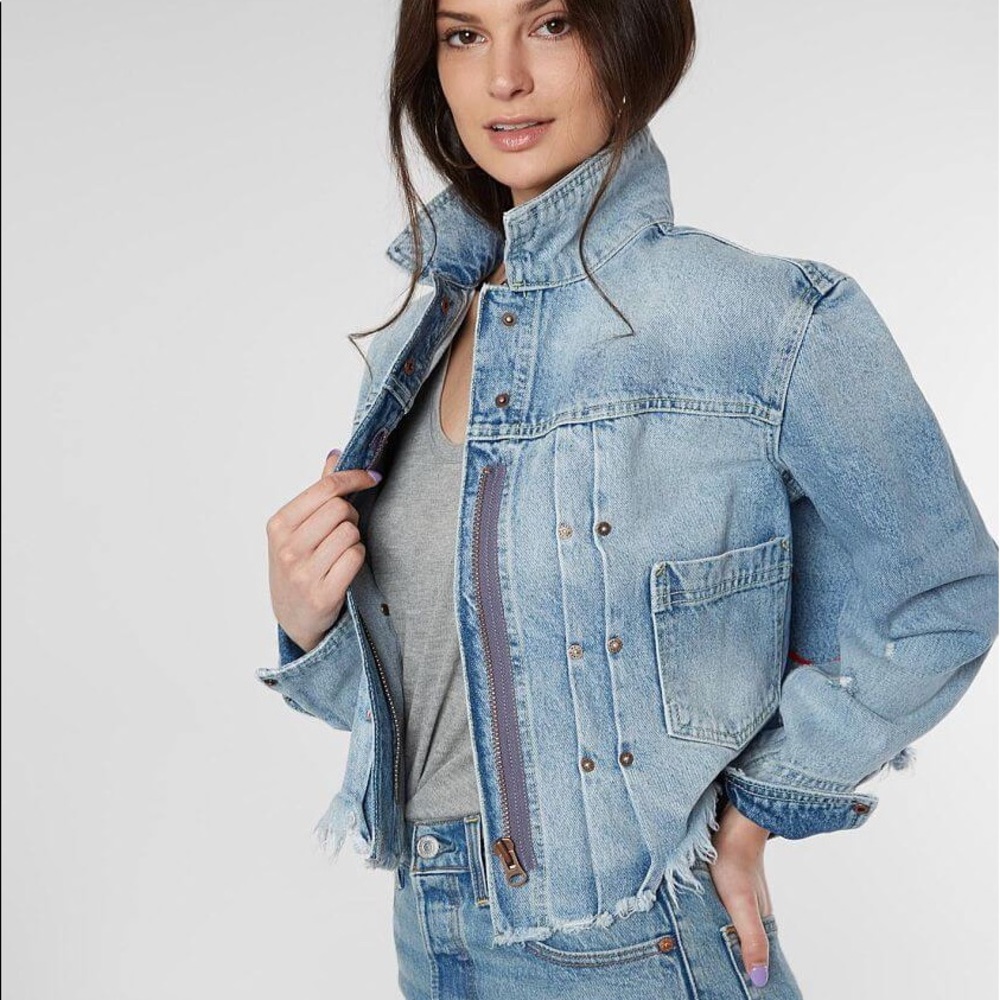 NWT Free People denim jean jacket